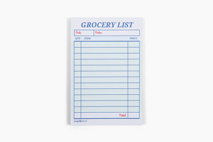 Guest Check Notepad Grocery List 