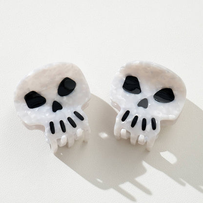 Spooky Skull Claw Clip - Small
