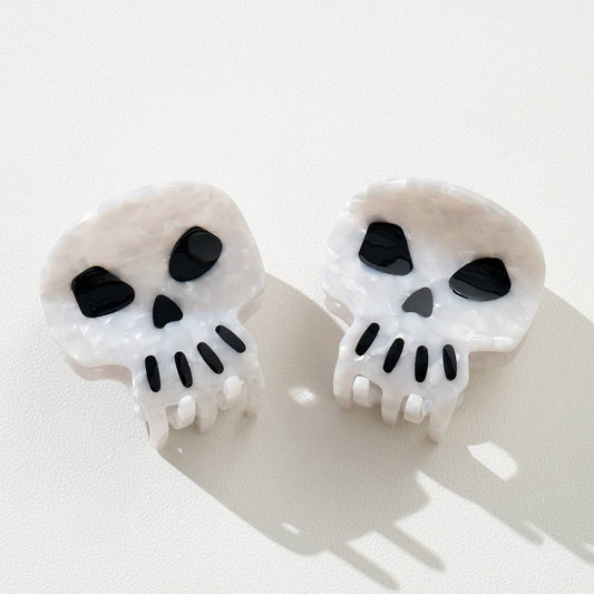 Spooky Skull Claw Clip - Small