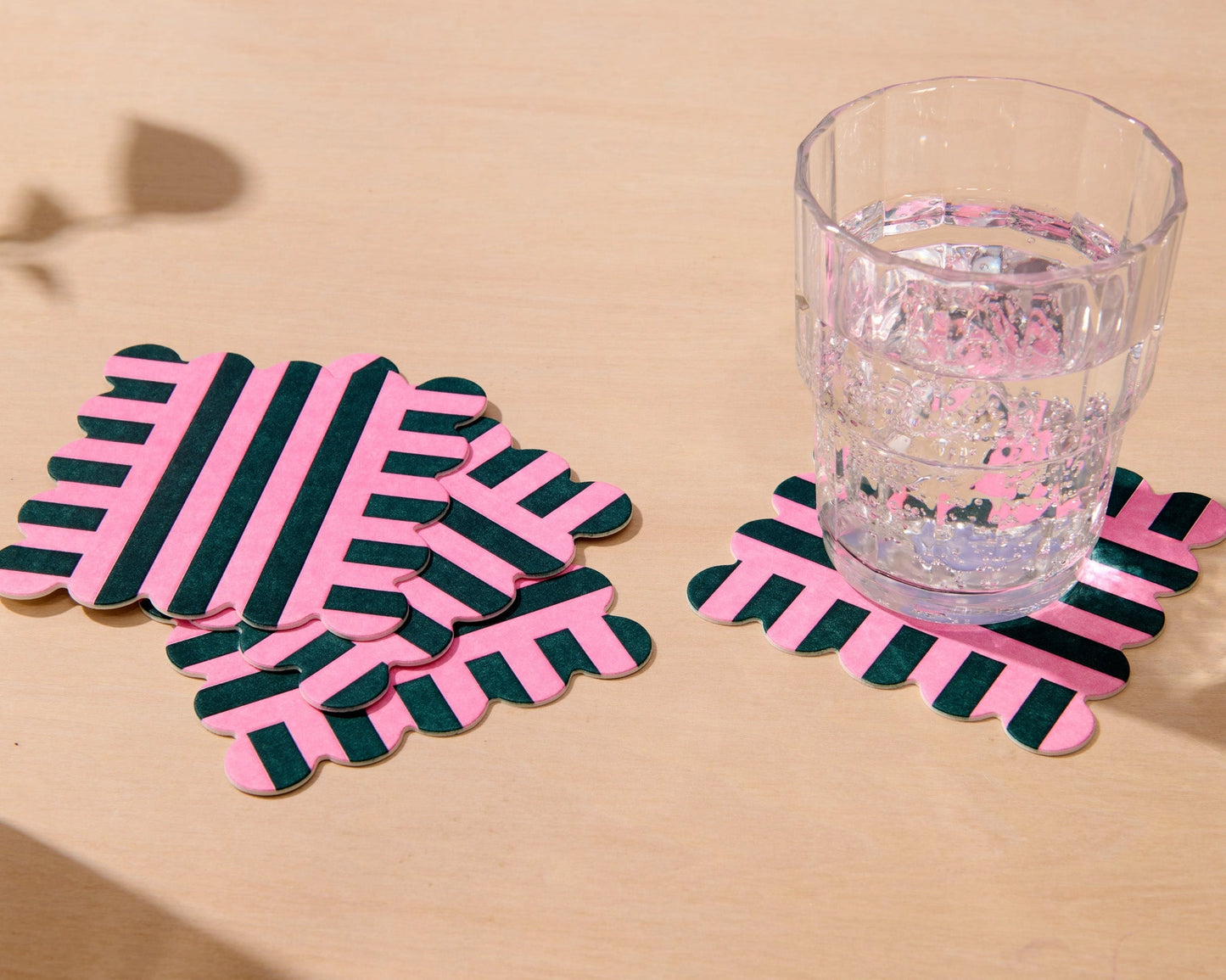 Riviera Letterpress Vellum Coaster Set