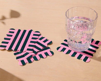 Riviera Letterpress Vellum Coaster Set