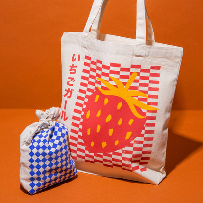 Strawberry Girl いちごガール Tote Bag
