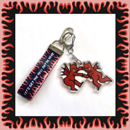 Let's Get The Hell Outta Here Keychain