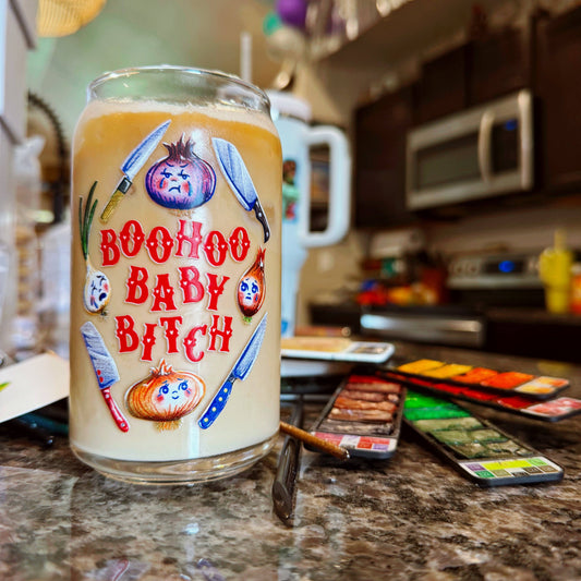 Boohoo Baby Bitch Glass Tumbler