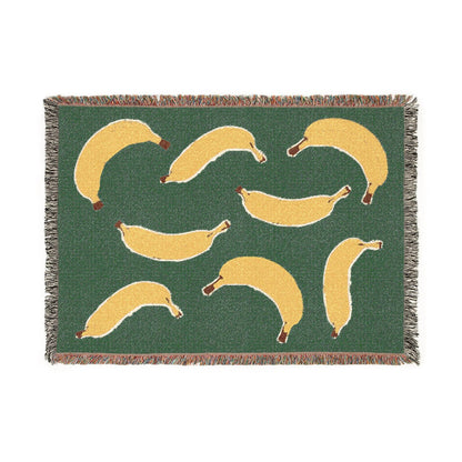 Banana print blanket