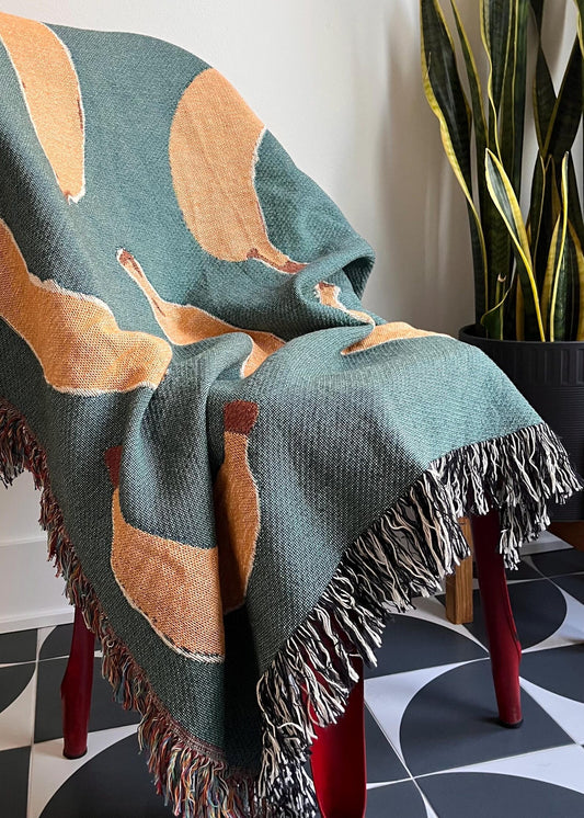 Banana print blanket