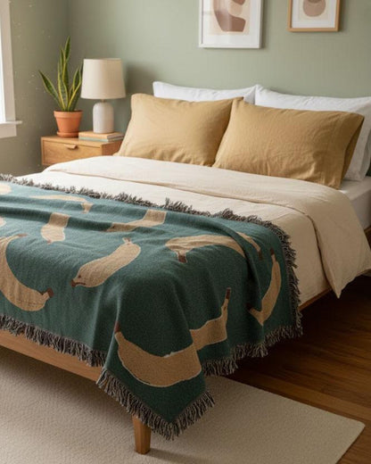 Banana print blanket